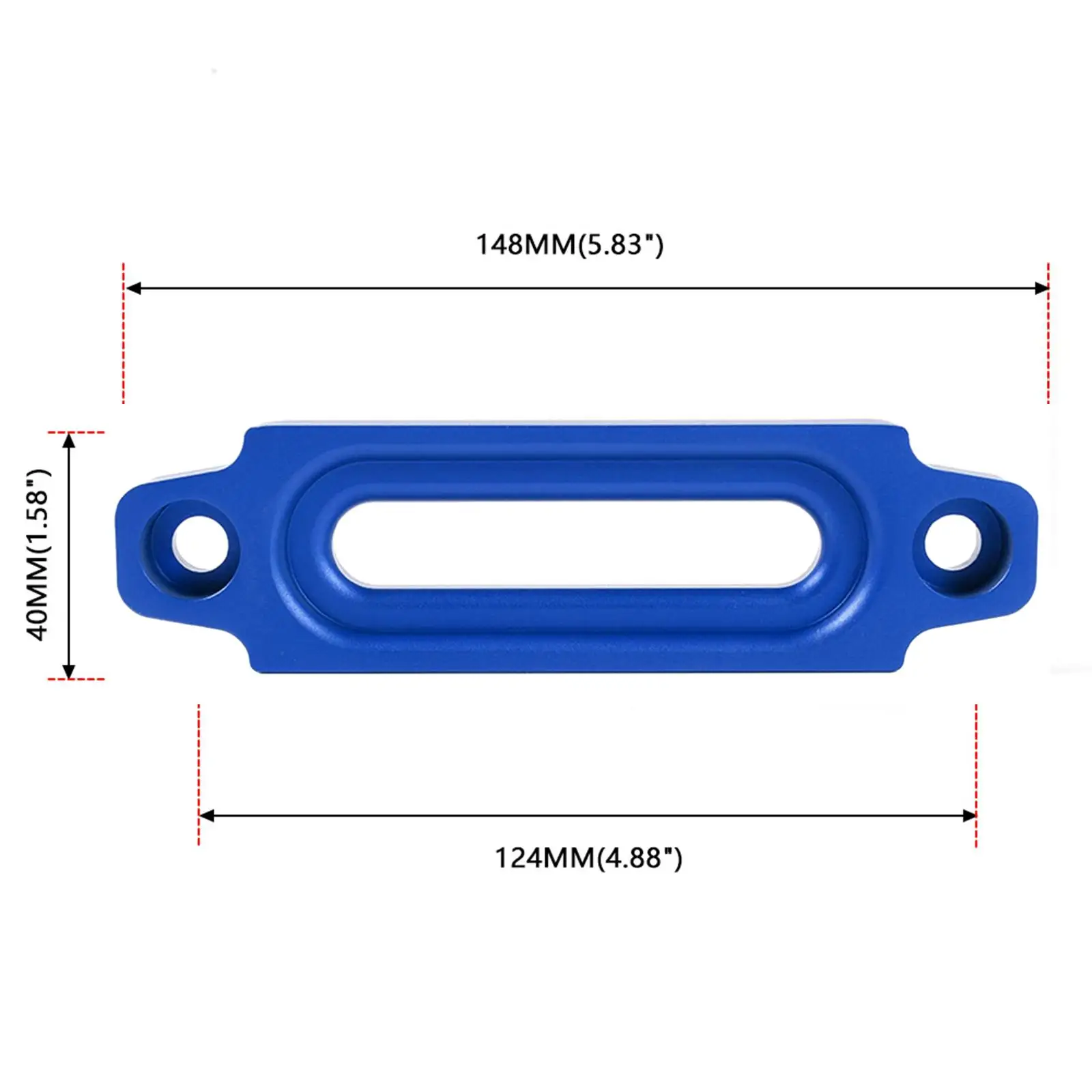 Winch Fairlead Durable Easy to Install Accessories Synthetic Rope Versatile 124mm for Aluminum Suspension Ropes Guide Ropes