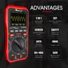TOOLTOP ET2010A 1MHz Handheld Digital Oscilloscope 2.5Msps Automatic True RMS Multimeter AC 10A 600V High Voltage Oscilloscope 2
