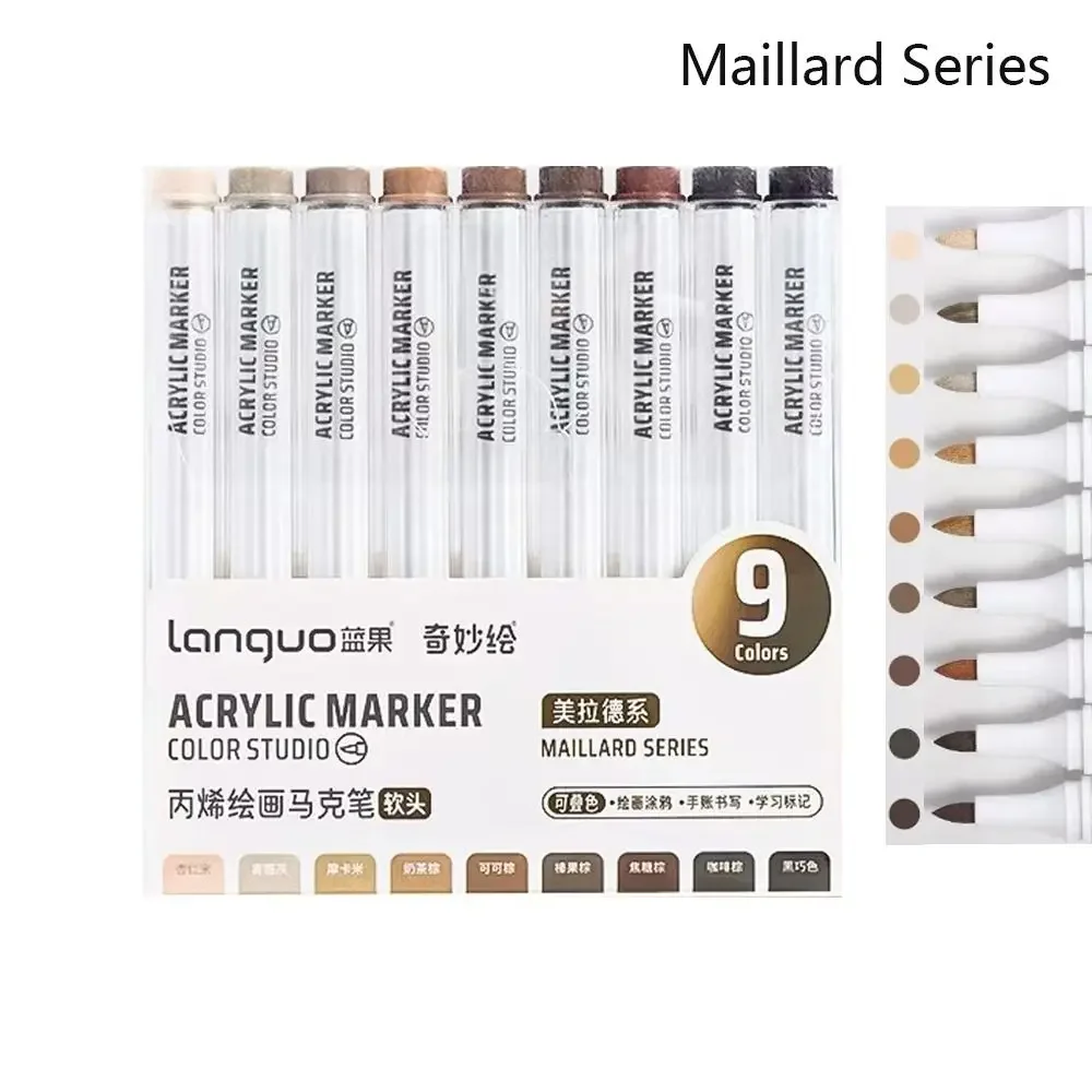 Vibrant Acrylic Marker Pen Set - Quick Drying, Smooth Writing, Stackable Color Pens