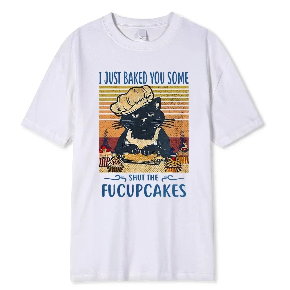 

NG O-Neck Tops I Just Baked You Some Cakes Mother Cat Print Men Fashion Summer Hip Hop Clothes