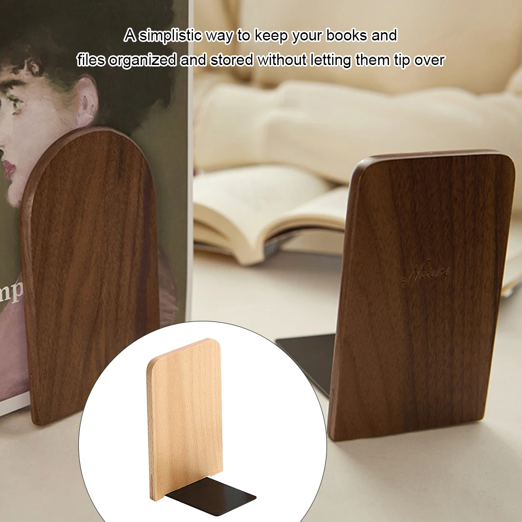1PCS Household Office Shelf Book Stand Holder Stands Bedroom Bookshelf Bookend Organizer Anti Tip-over Bookracks Desk Decoration 2