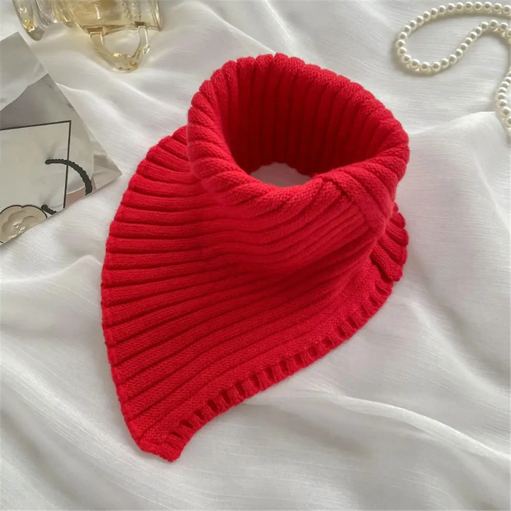 Winter Warm Detachable Scarf Turtleneck Neck Warmer Knitted Fake Collar