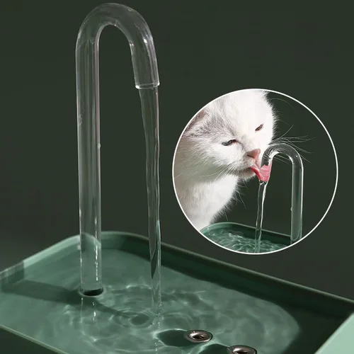 반려동물 물 분수 자동 필터, USB 전기 음소거 고양이 술꾼 그릇, 1500mL 재순환 필터, 고양이 물 디스펜서 2