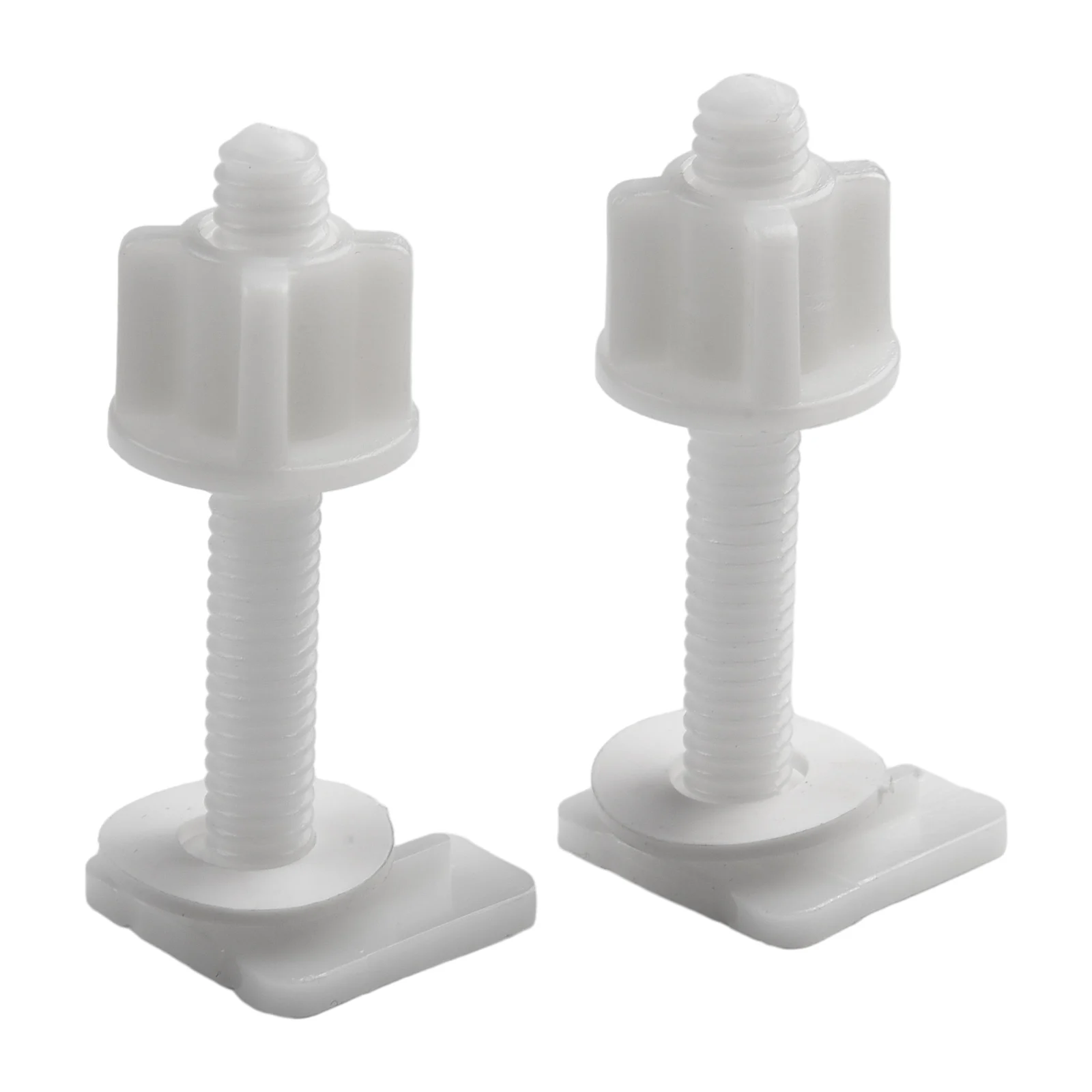 Plastic Toilet Lid Hinge Repair Bolts Fitting Screws Washers Kit 6 PCS Set Replace Fitting Kit Bathroom Repair Tool Parts