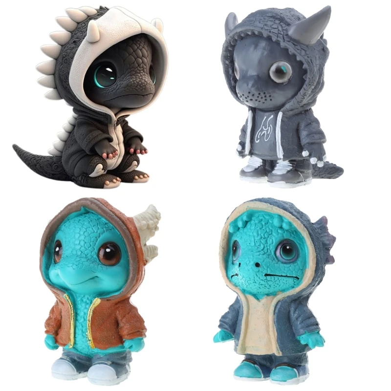 

Dinosaur Statue Figurine Halloween Sculpture Desktop Home Decorations Fun Evil Dragon Baby Sculpture Christmas Gift