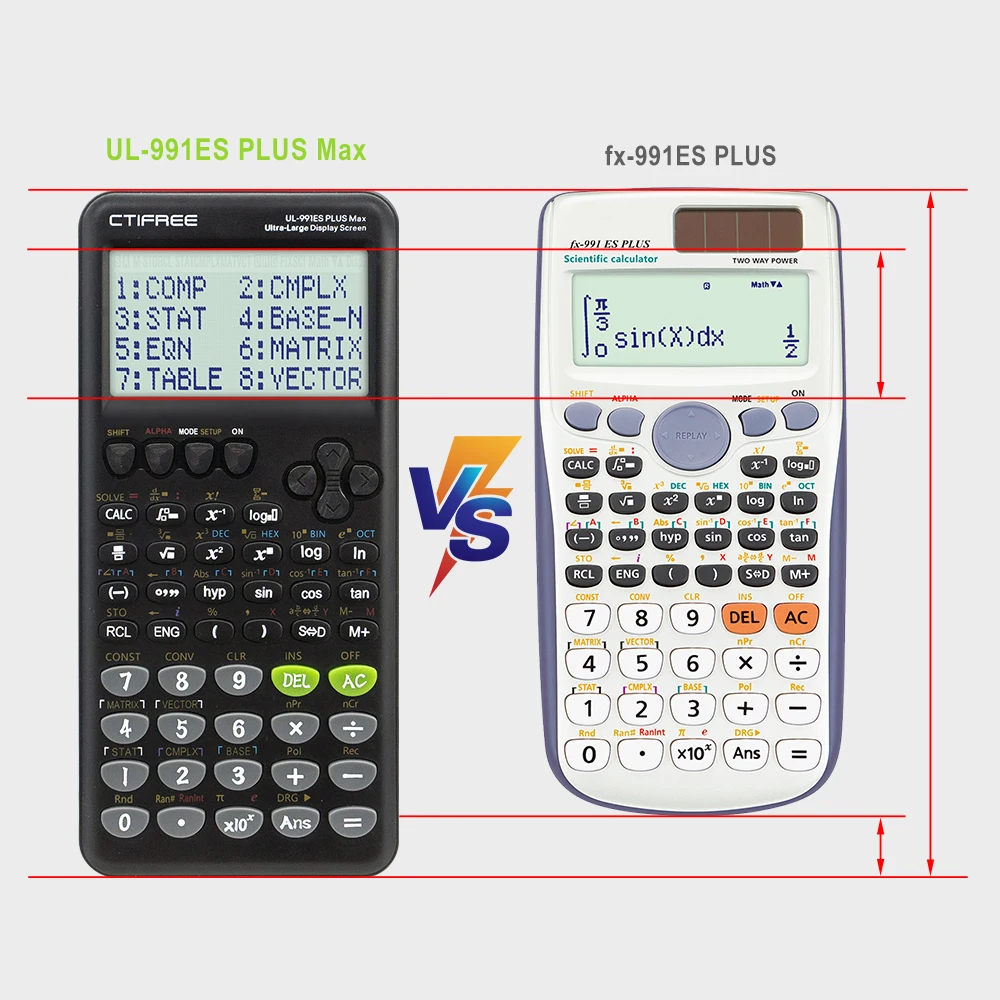 Scientific function calculator multifunctional designed for students exams -417