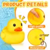 1/2 Pcs Rubber Duck 10.2 Inch Duck Toy Giant Rubber Duck Large Rubber Ducky Toy Squeaky Big Yellow Rubber Ducks 3
