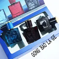 Marque 90ml hommes parfum coffret cadeau 3 pièces ensemble charmant homme Colognes parfum durable attirant les parfums pour femmes Hombres Originales 4