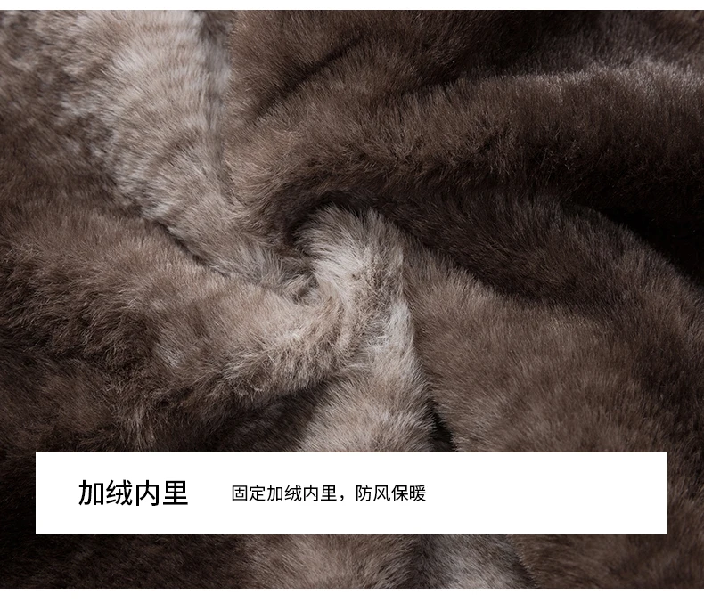Hochwertiger Herren-Wollmantel in Grau mit Karomuster, Winter-Oberbekleidung, Verdickter Warmer Woll-Überzieher, Business-Fleece-Futter, Winddichte Plüschjacke – Detail 16