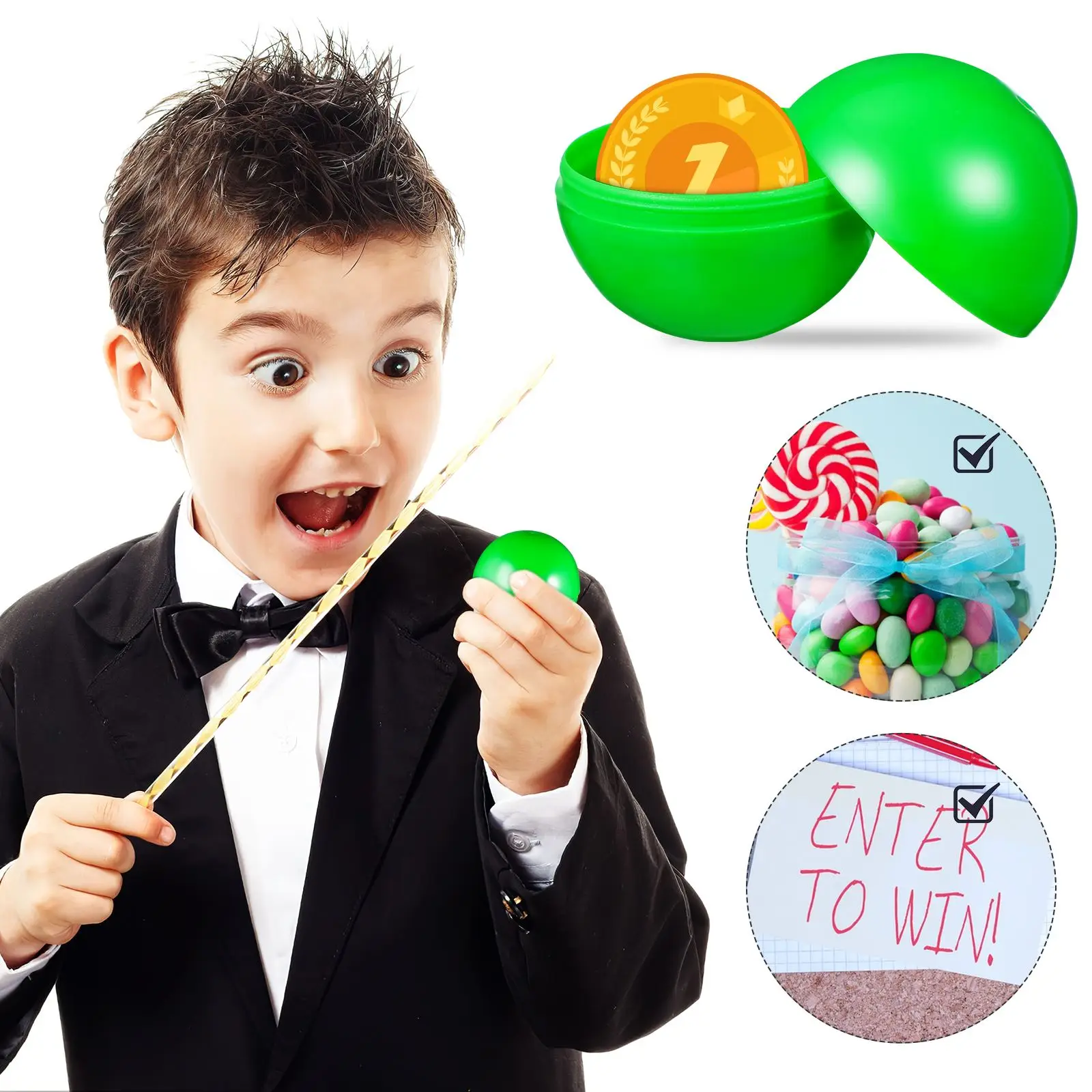 Glow In The Dark Ping Pong Balls 25-Piece PVC Lottery Ball Set - Hollow Raffle Balls For Bingo, Prize Draws & Games Bingo Balls