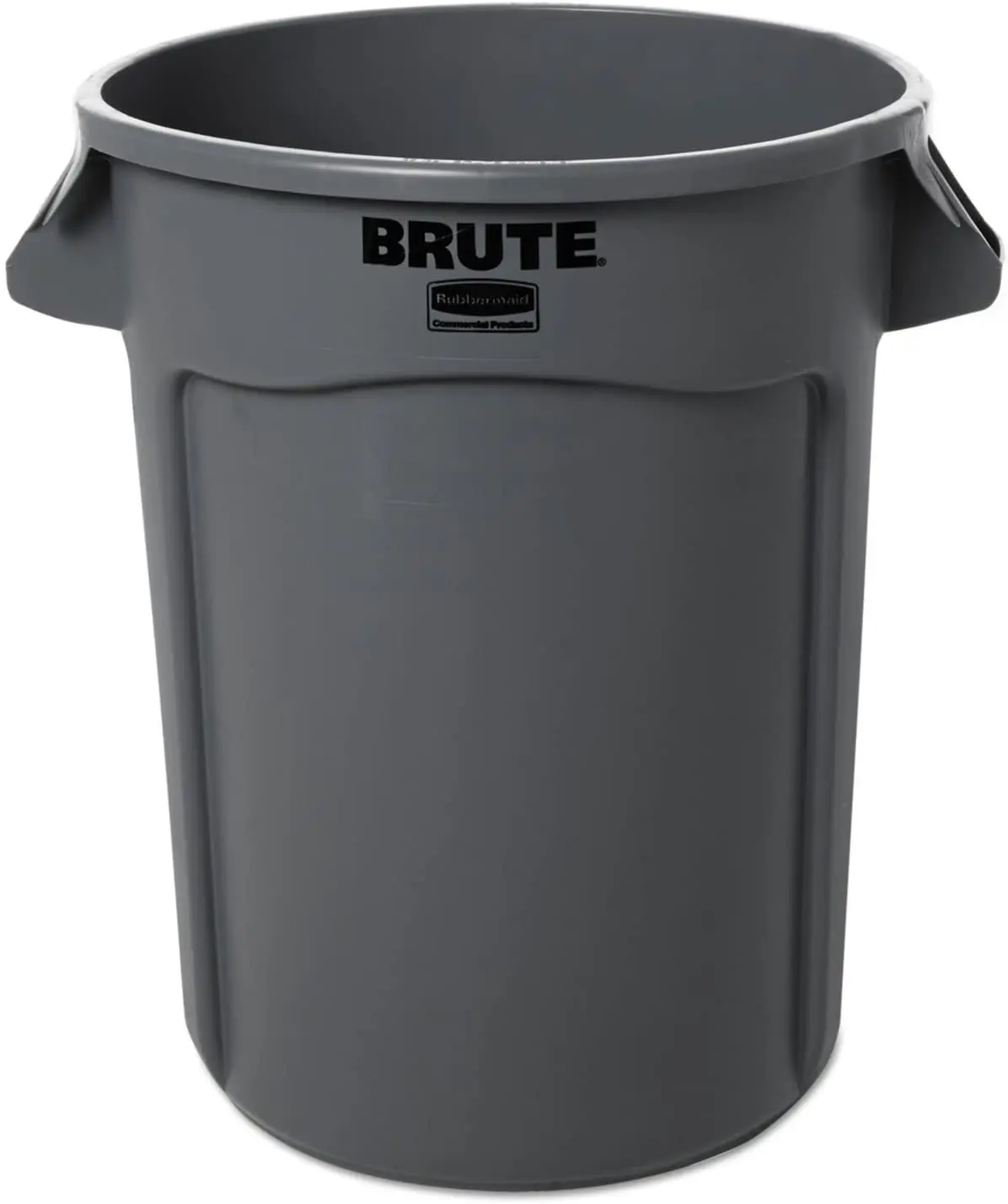 Commercial 263200GY Round Brute Container Plastic 32 gal Gray (One Pack)