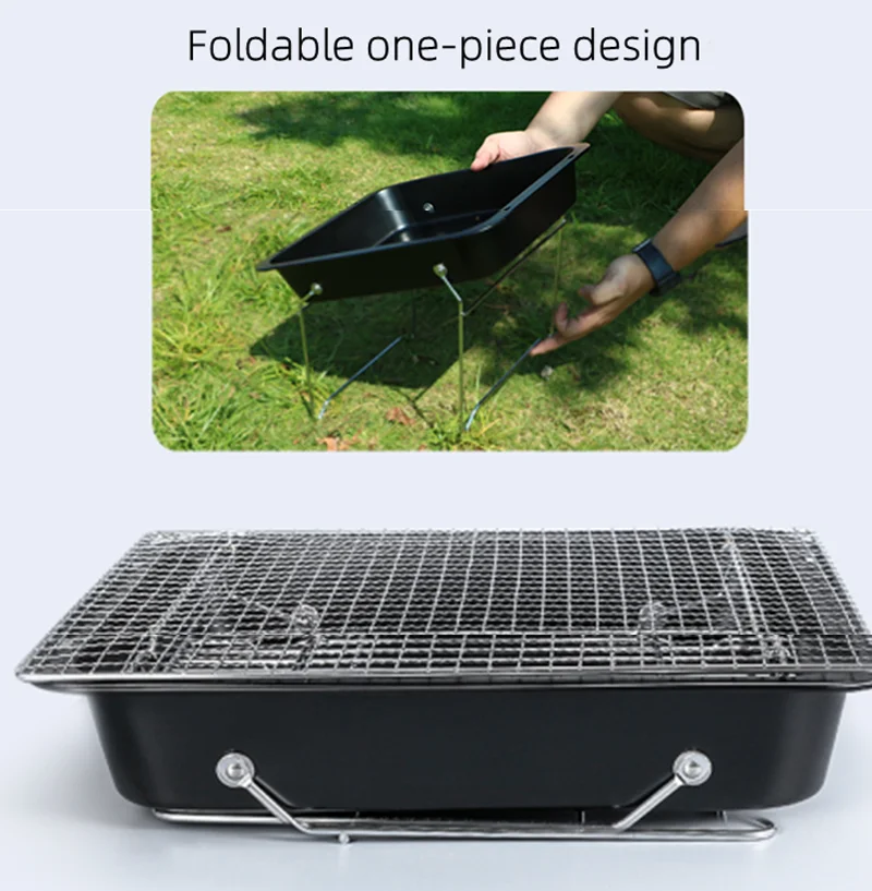 Charcoal Grill,portable Barbecue Grill Folding Bbq Grill, Foldable Barbecue  Stove Small Barbecue Grill,outdoor Grill Tools For Camping Hiking Picnics  Traveling, Outdoor Camping Picnic, Cookware Barbecue Tool Accessories - Temu