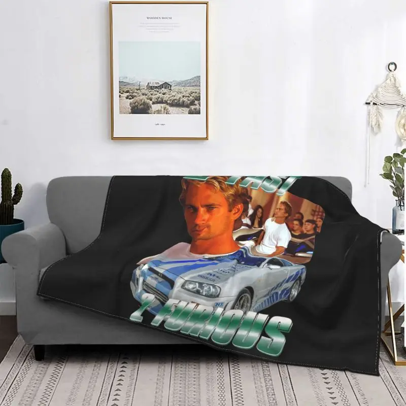The 2 Fast 2 Furious Paul Walker,Fast And Furious Blanket Warm Fashion High-Quality Sofa Dedicated Sleeping Sheets
