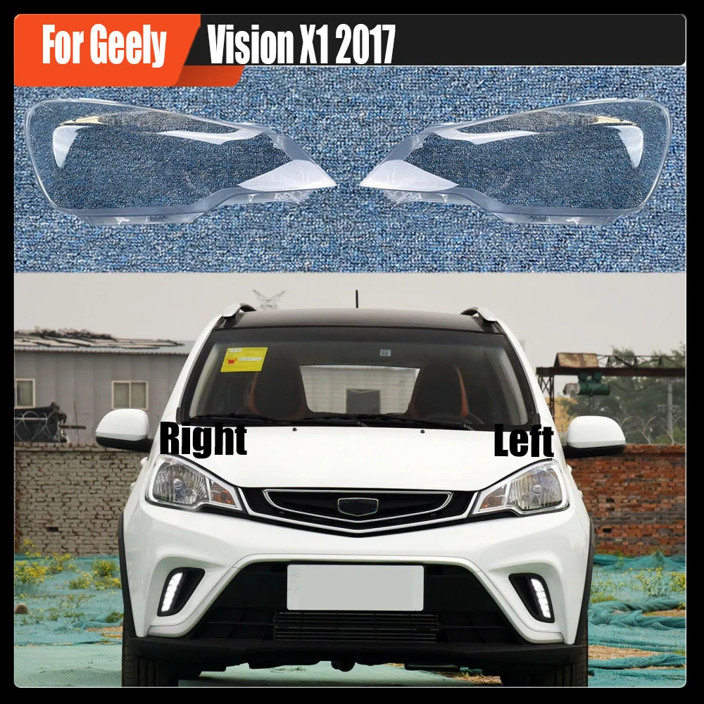 

For Geely Vision X1 2017 Transparent Headlamp Cover Lamp Shade Front Headlight Shell Lampshade Lens shell