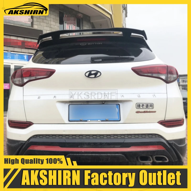 Hyundai Tucson 2016 2017 2018 2019 2020 Hatchback Spoiler 고품질 ABS 자동차 테일 윙 장식 후면 지붕 립 스포일러 