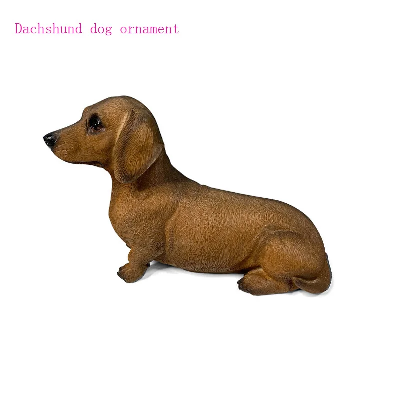 

Dachshund Dog Decoration Creative Home Living Room Crafts Tabletop AnimalDecorations Home Life Office Study Exquisite and Unique