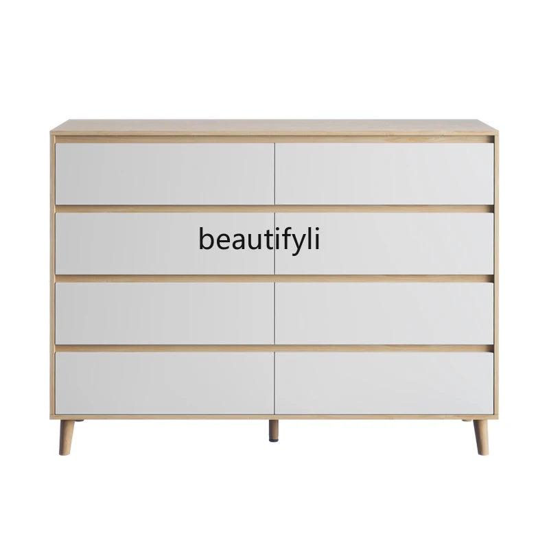 

yj Bedroom Locker Chest of Drawers Modern Minimalist Multi-Functional Drawer Wall Storage Cabinet