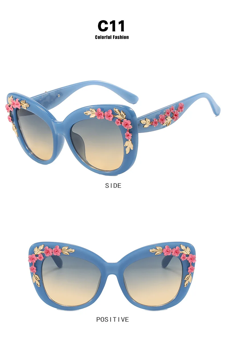Modische Übergroße Cat-Eye-Sonnenbrille für Damen und Herren Markendesign Trendige Party-Outdoor-Reise-Straßenfotografie-Brille Unisex UV400 – Detail 16