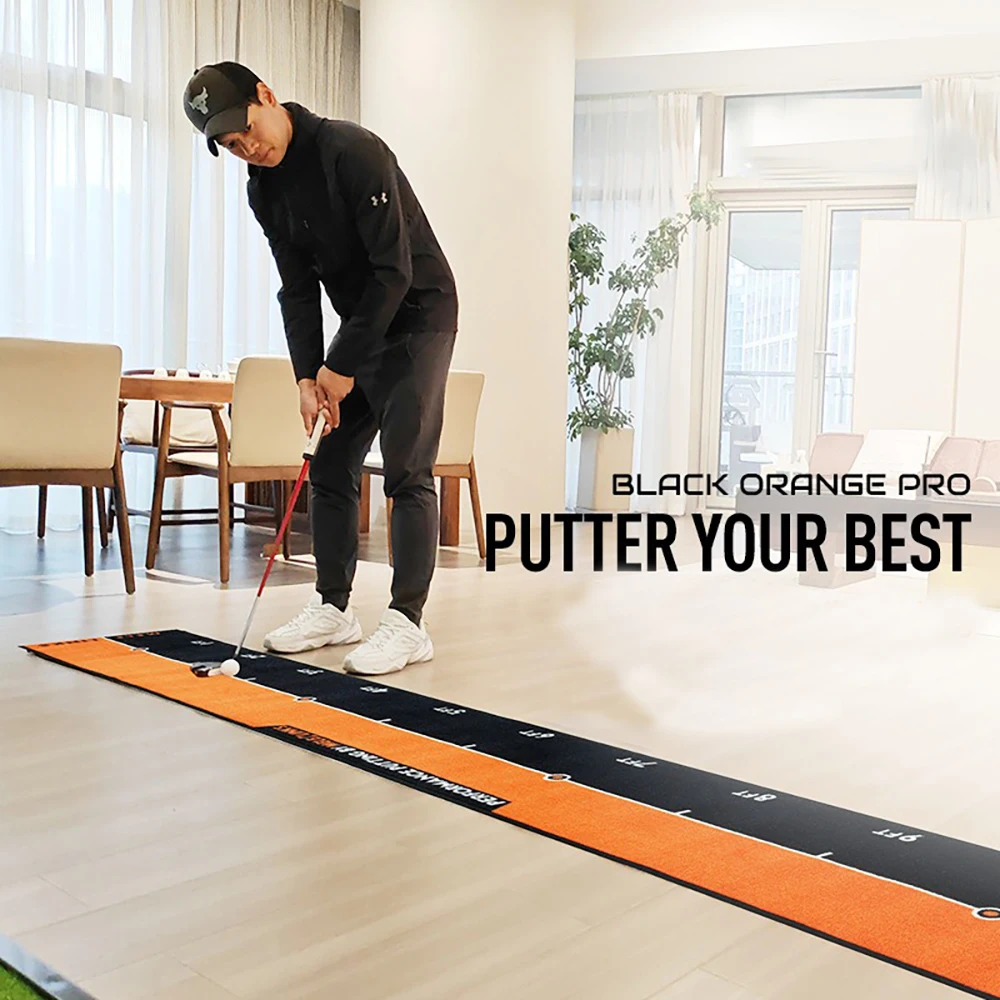 Golf Putting Practice Mat Indoor Equipment No Noise For Home Office Indoor Durable Golf Hitting Mat Mini Green Training Mat