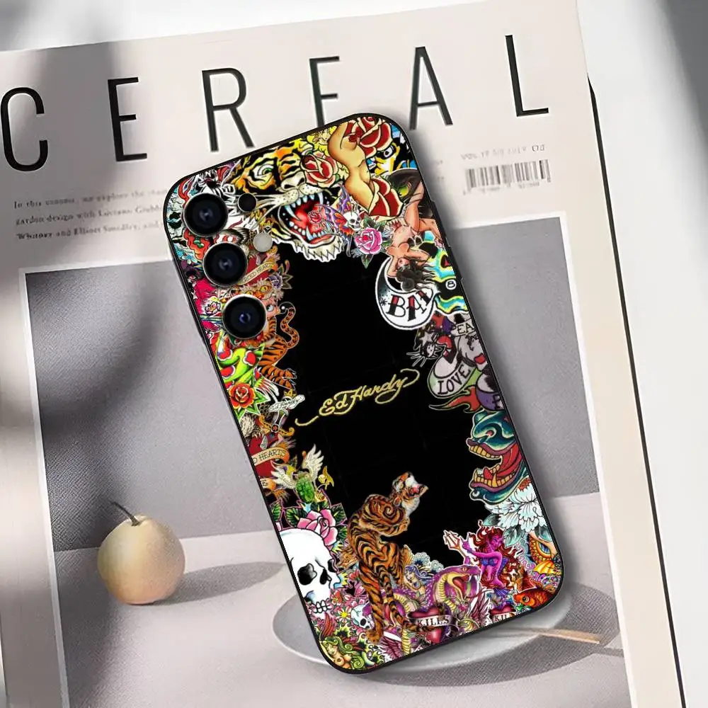 Stylish Ed Hardy Silicone Soft Phone Case