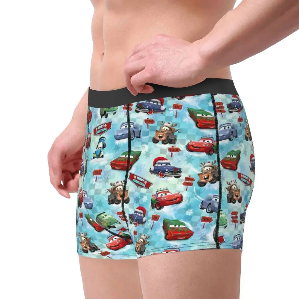 Custom Lightning McQueen Car Collage Boxers Shorts Men's Briefs Underwear Cool Underpants