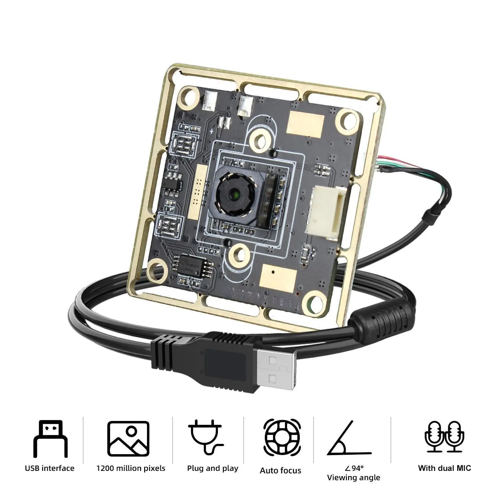 

8 МП/12 МП 4K USB модуль OCR широкоугольный двойной микрофон