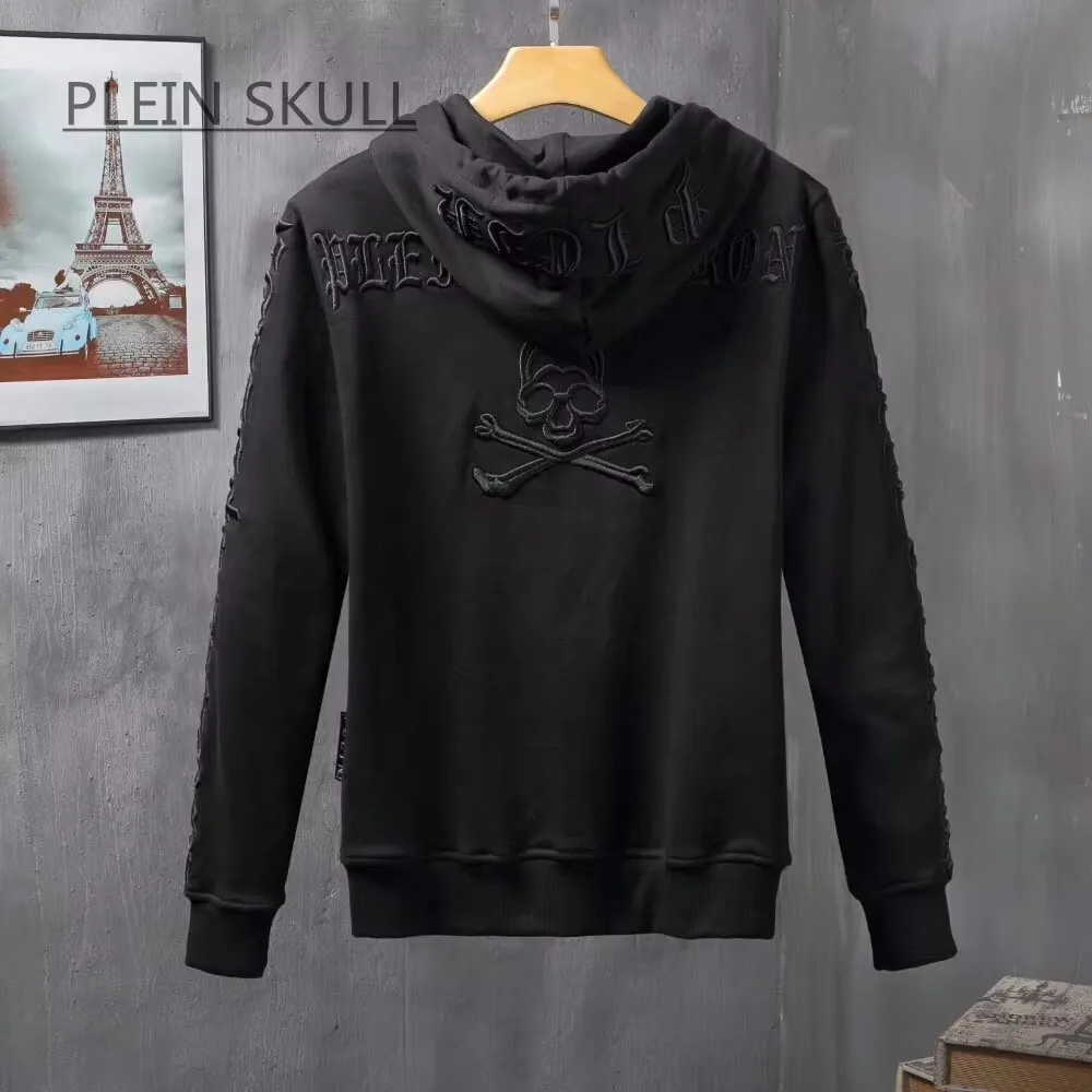 Costume de luxe pour homme Plein Skull, veste de sport printemps-automne, pantalon décontracté, style hip-hop, confortable, col rond, tailles M-XXXL 1
