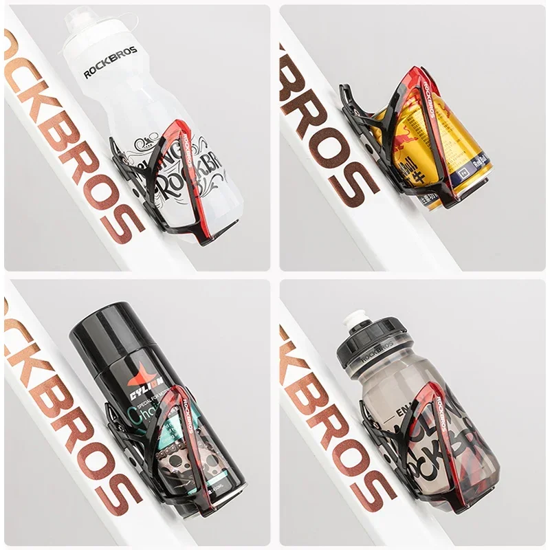 Bicycle Water Bottle Cage Bicycle Bottle Holder Water Bottle Holder ROCKBROS Gradient Color Ultralight MTB Road Bike Cup Holder Cycling Bracket