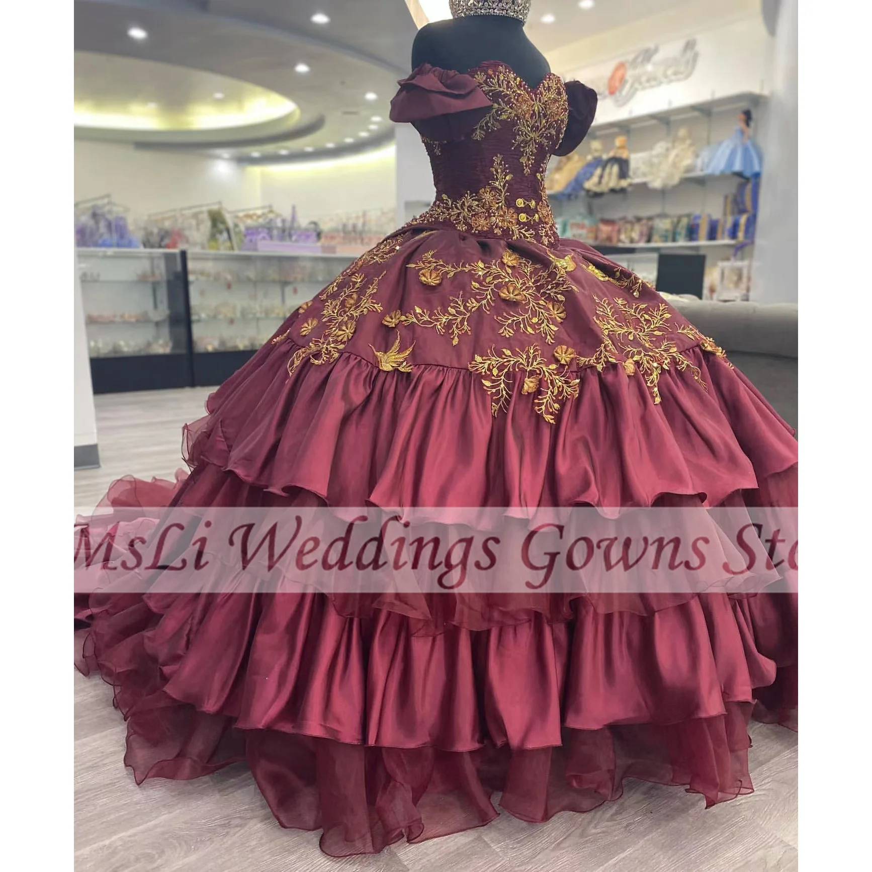 

Мексиканские платья для девушек, бальные платья с бусинами, аппликацией и открытыми плечами, платье для выпускного вечера, 15 лет, индивидуальный пошив