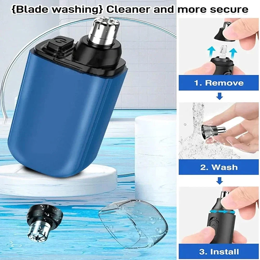 Electric Nose Hair Trimmer Unisex Implement Shaver Clipper Neck Hair Cutter Men's Shaving Tool Nose Ear Clean Trimer