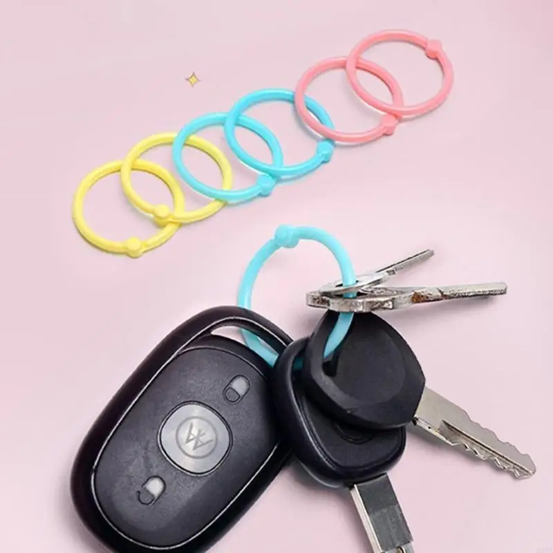 느슨한 잎 바인더 반지 유연한 책 반지, 색인 카드 반지, 열쇠 고리, 사무실, 학교 또는 가정용 노트북 종이 반지