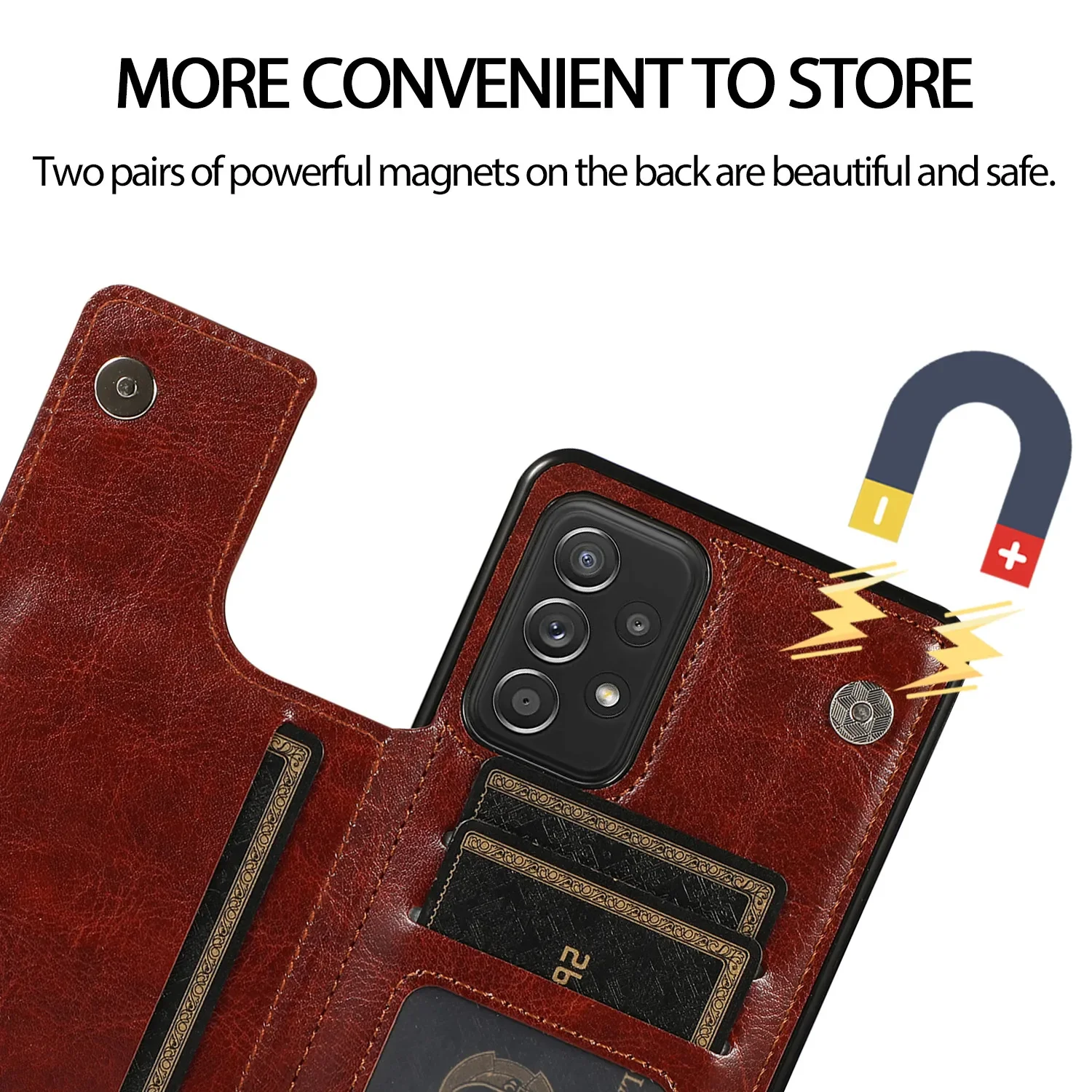 Luxurious Flip Leather Wallet Case with Card Holder Cover