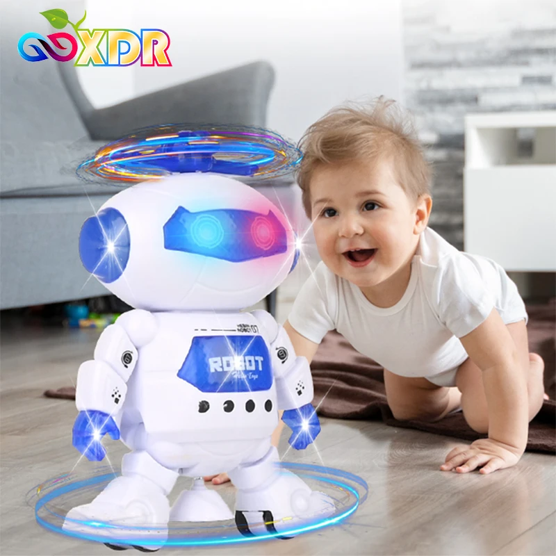 Robot Dance Toys Robot Toy Kids Musical Walking Dancing with LED Light for Boys Girls Xmas Gift