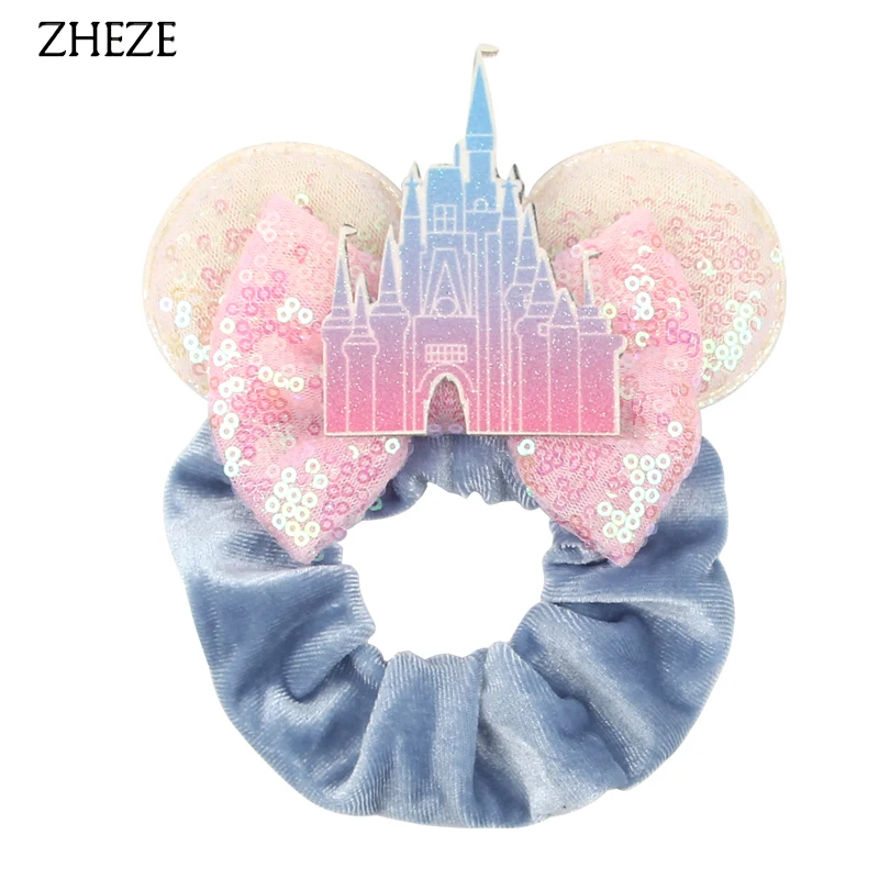 1 Stück Maus-Oren-Fluweel-Haargummi für Mädchen, Seil-Pferdeschwanzhalter, Weihnachts-Stirnband, Festival-Elastik-Haarband, DIY-Haaraccessoires – Detail 11