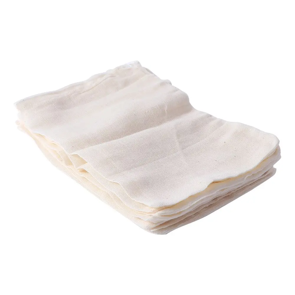 Reusable Tea Filter Food Packing Bags Unbleached Muslin Bag Sachet Bag Cotton Pouch Drawstring Bags 3