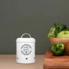White Garlic Storage Bucket Vegetable Container Potato Jar Ginger Holder Kitchen Supplies Home ganizers Storage Box 6