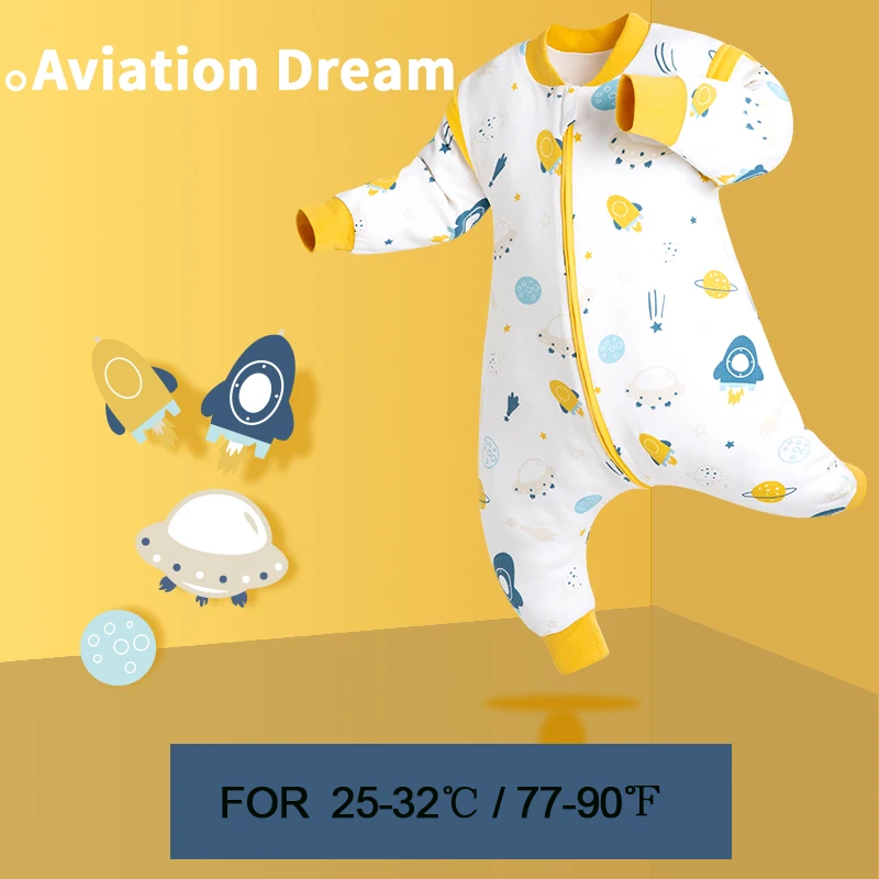 Spring Autumn Toddler Child Cartoon Romper Baby Kids Cotton Pajamas Boys Girls One Piece Sleepwear 1-4 Yrs Split Leg Jumpsuit