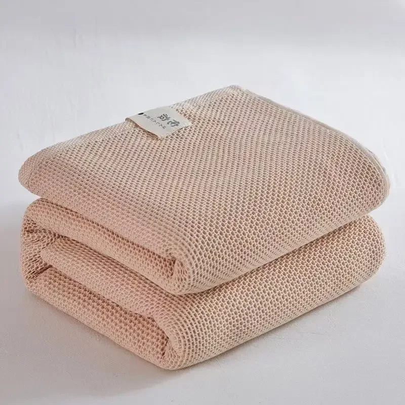 لحاف منشفة على شكل قرص العسل من القطن على الطراز ا...