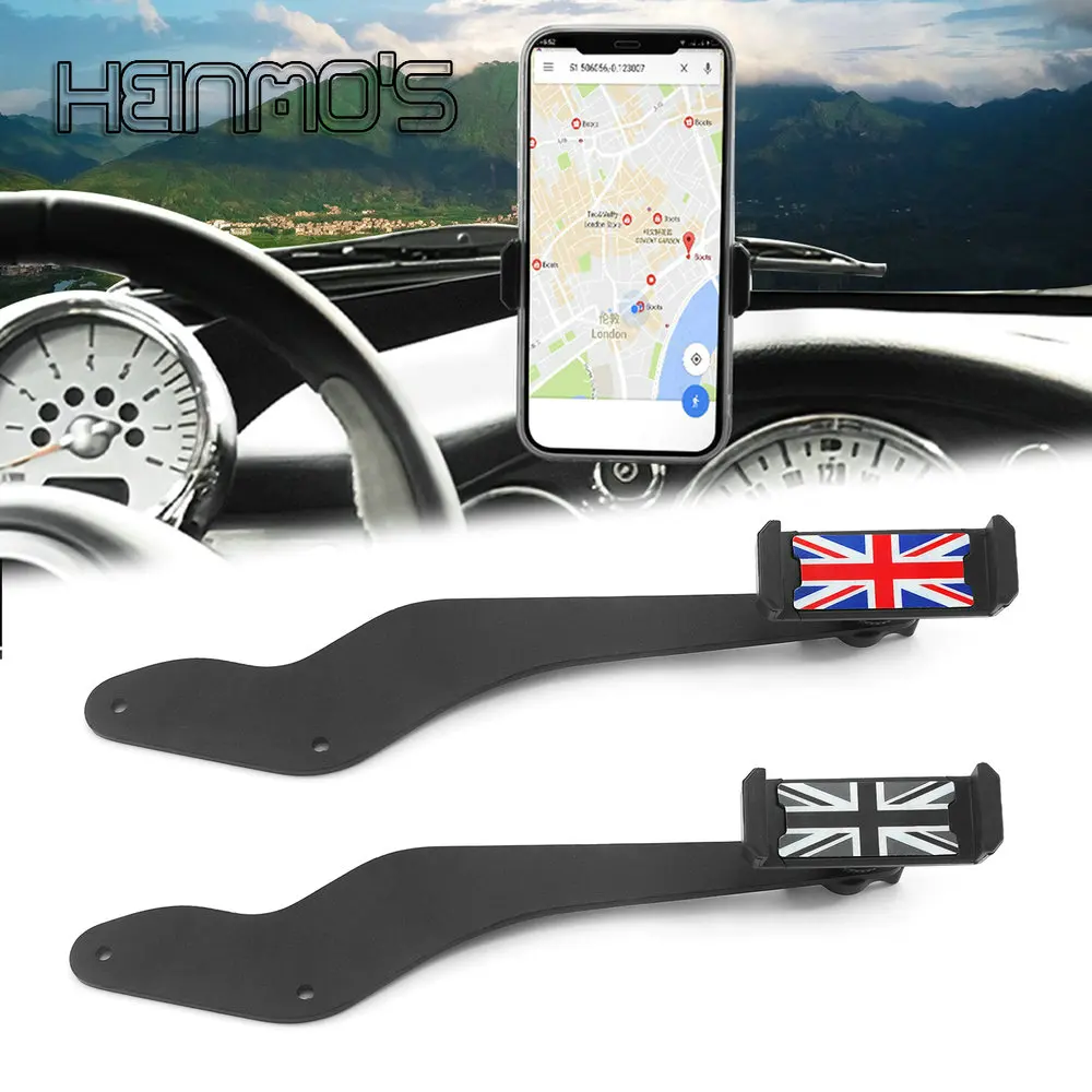 Phone Holder In Car Dashboard Gps Mount Stand For Iphone Telephone Support  Mini Cooper Styling Accessories 2022 New - Universal Car Bracket -  AliExpress