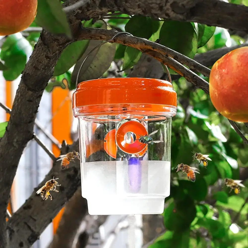 Waterproof Solar Powered Wasp Trap Light for Outdoor Garden