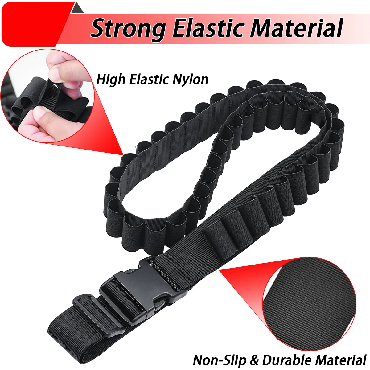 12GA بندقية باندولير 27 جولة قابل للتعديل 12 مقياس...