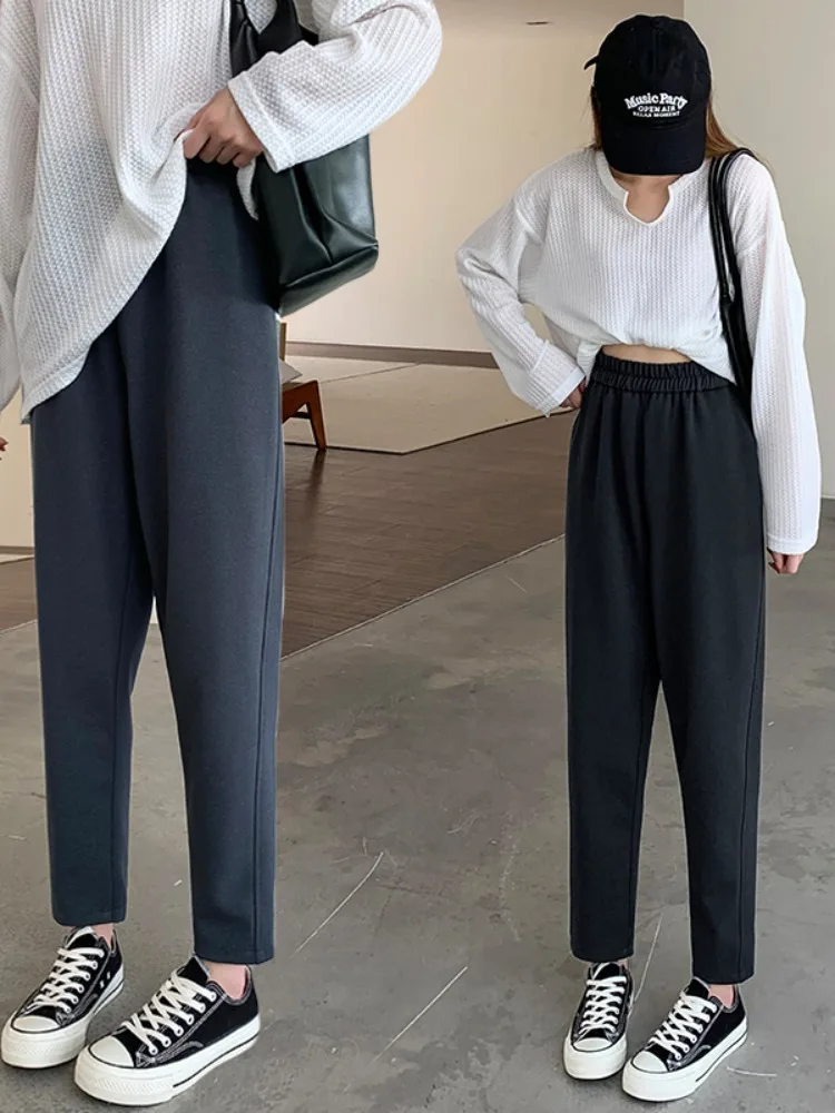 2023 Autumn New Large High Waist Straight Leg Casual Pants Women's Loose And Slim Harlan Suit Pants Female 2023 autumn new large high waist straight leg casual pants women s loose and slim harlan suit pants female