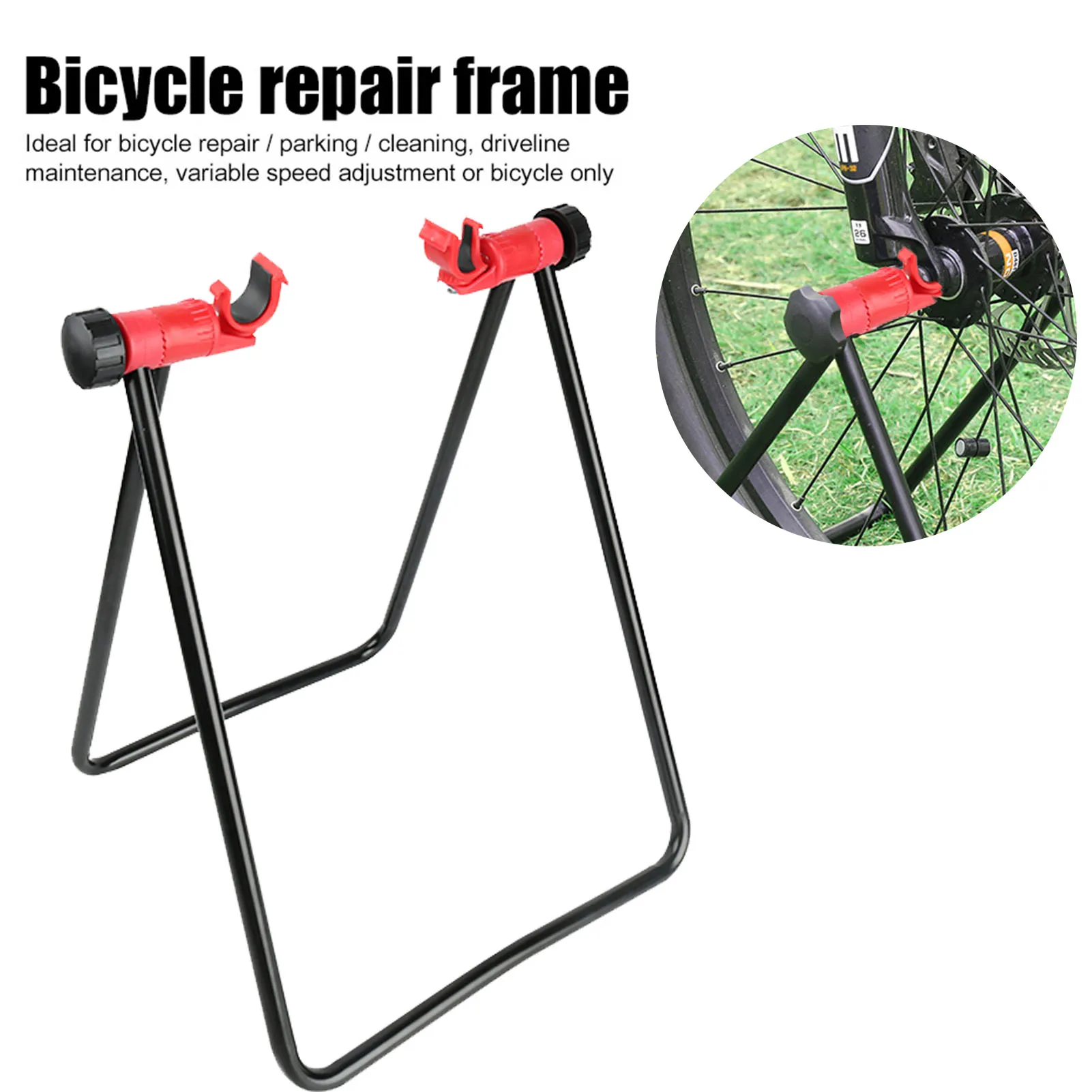 

NEW Bike Triangle Parking Rack Inserted Into Vertical U-shaped Repair Rack Folding Repair Rack Bicycle Workshop Repaire Stand