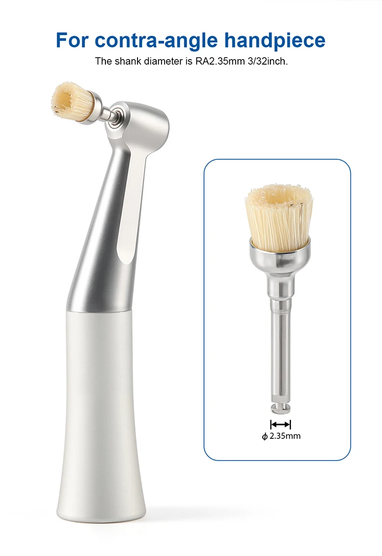 10 Stück AZDENT Dental-Polierbürsten aus Aluminiumoxid und Siliziumkarbid, Flache Scharfe Schalenform, Prophylaxe-Polierer für Winkelstücke – Detail 29