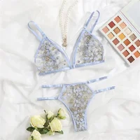 Femmes dentelle soutien-gorge ensembles sous-vêtements sans couture dos nu gilet Sexy Bralette Lingerie ultra-mince soutien-gorge et bref ensembles femme livraison directe 2