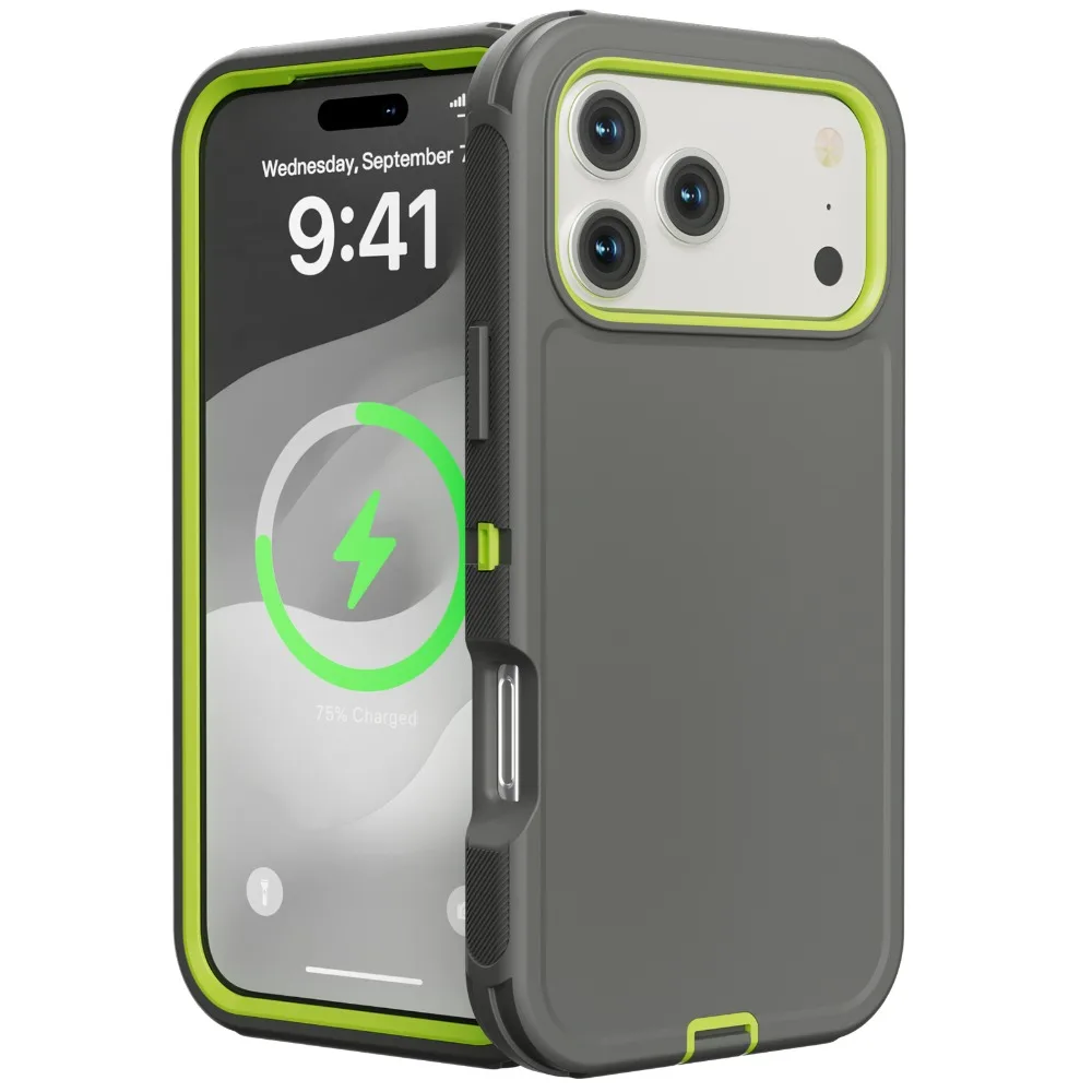 Rugged Heavy Duty Hybrid 3IN1 Ott Defender Shockproof Case with PC+TPU Cover