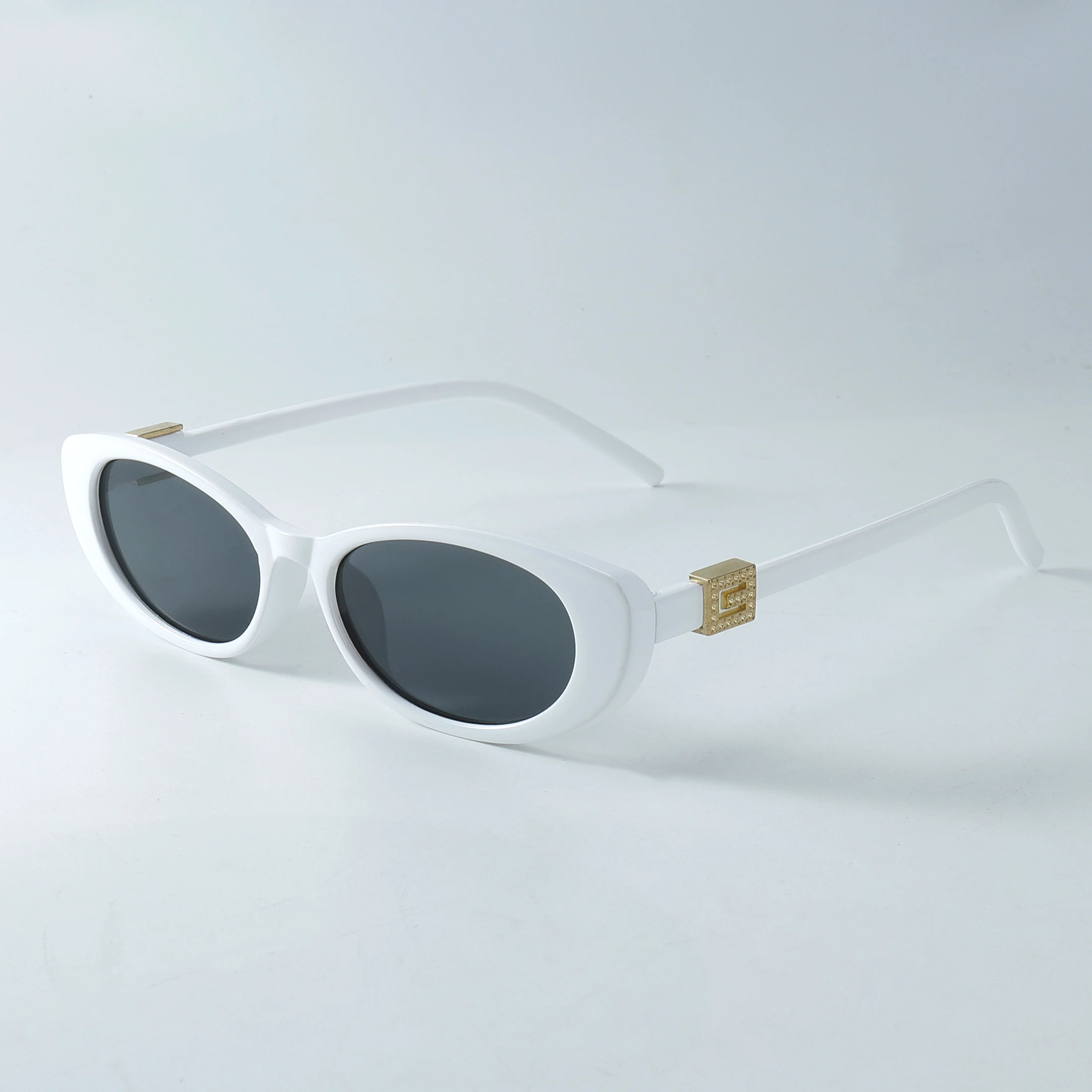 1 Stück/4 Stück Sexy Katzenaugen-Sonnenbrille für Damen Luxusmarke Kleiner Rahmen Sonnenbrillen für Frauen Mehrfarbige Gläser Sommer-Reisebrillen – Detail 14