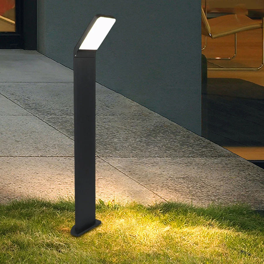 

80CM 12W Outdoor Garden Pillar Light Adjustable Aluminum Villa Landscape Street Post Light Community Road Pathway Lawn Light