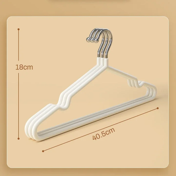 10/40pcs Clothes Hanger Household Hanger Non-slip Hanger Multifunctional Seamless Hanging Organizer trackless hanger For Bedroom 6