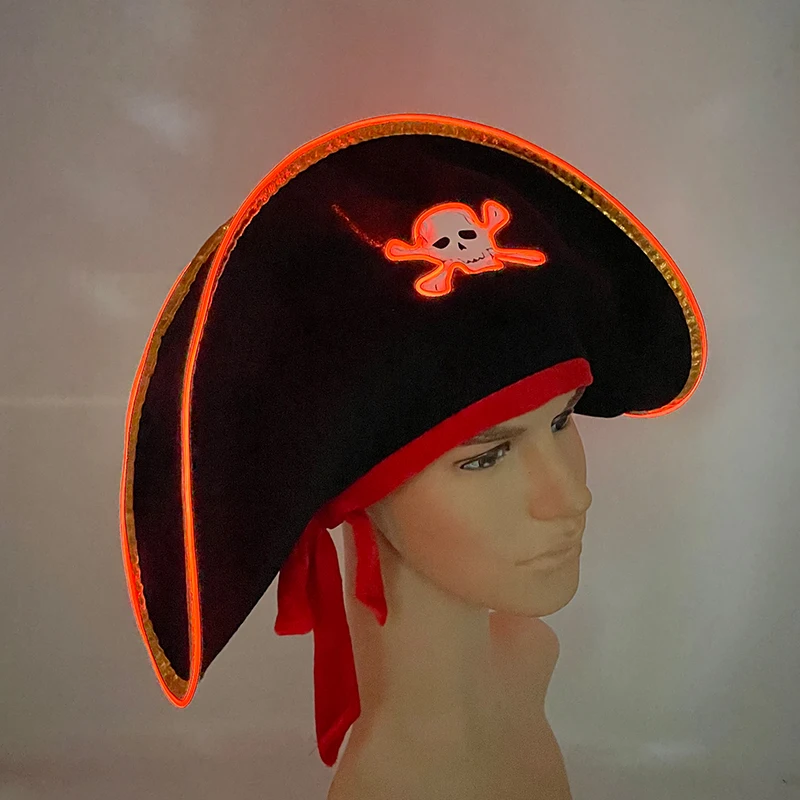 New Design Pirate Hats Ship Shaped Hats Costumes Cosplay hats Men Women Decor Headgear Hat Glow In The Dark